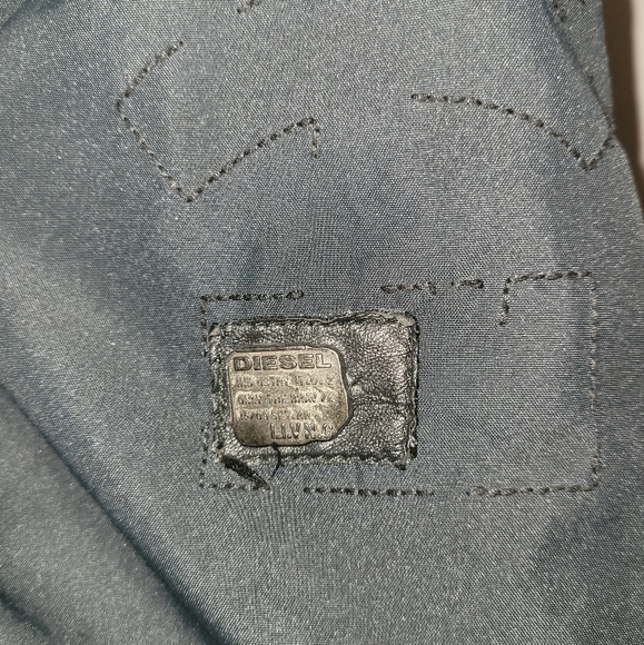 Men's Black Diesel Jacket, Size Large - Picture 2 of 8